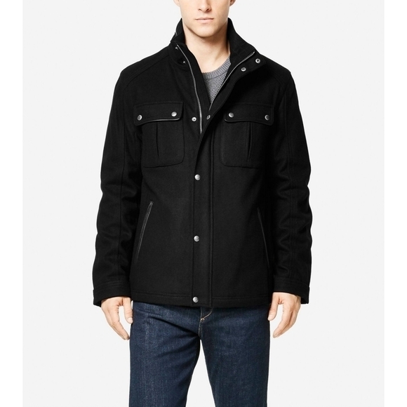 Cole Haan Signature Wool Blend Coat - Picture 1 of 10